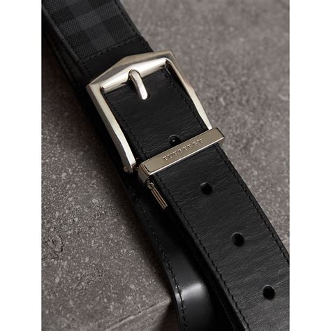 burberry horseferry check belt black|Men's Designer Belts .